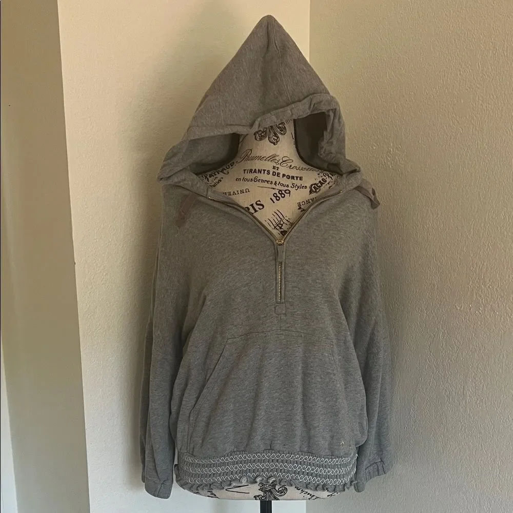 Kate Spade Gray Hooded Sweatshirt M